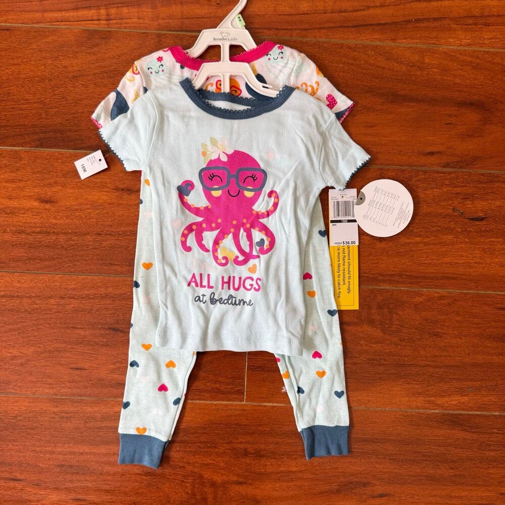 Koala Kids 4 pc Pajama Set